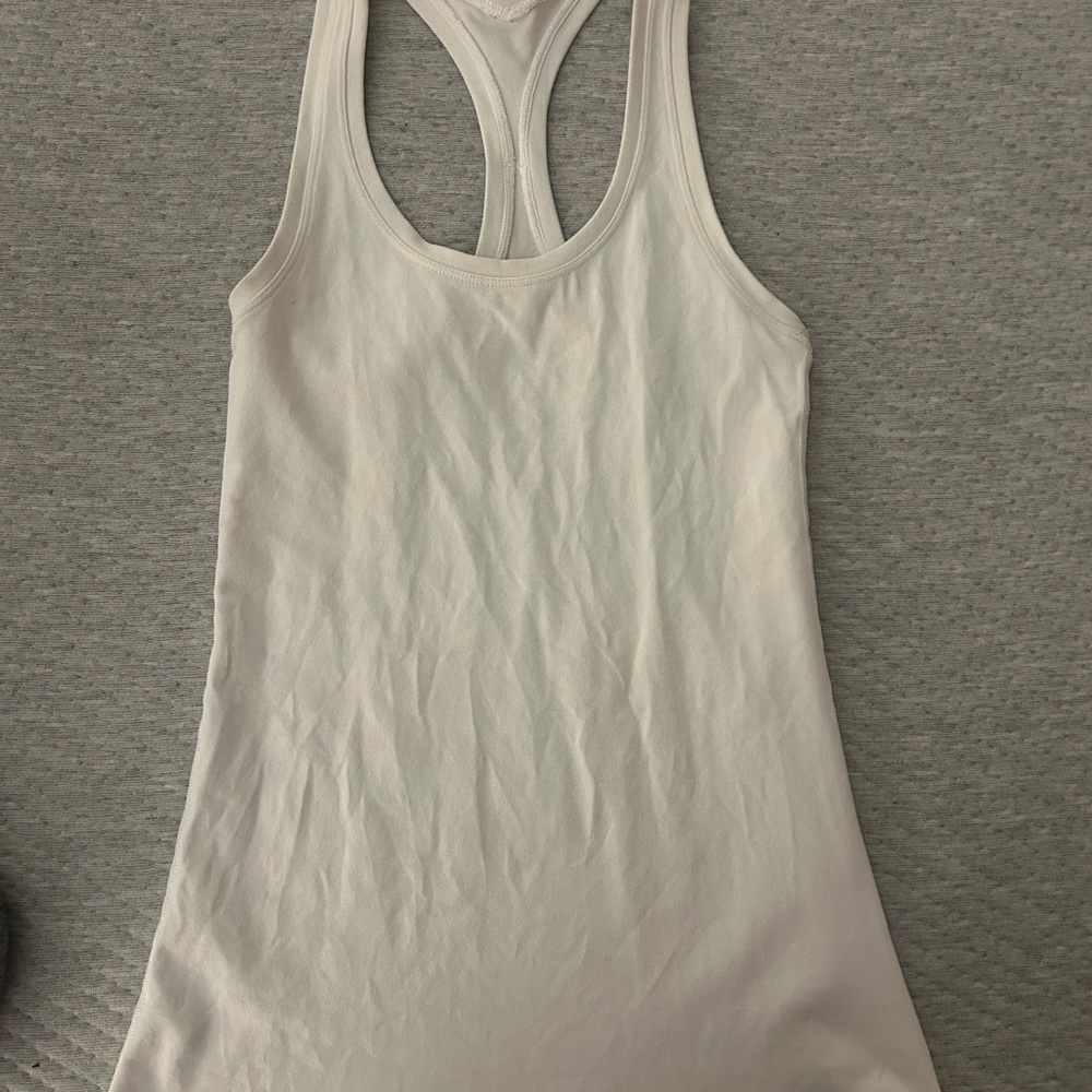 Lululemon Athletica Cream Racerback Tank Top